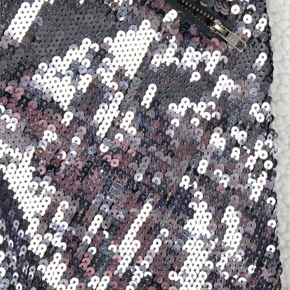 LA Rok Pants Womens Extra Small Silver Sequins Party Club Rave Tights - Picture 4 of 12